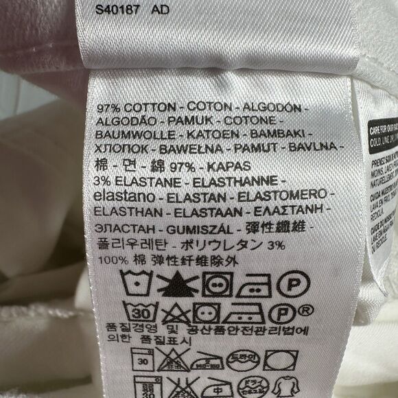 Levi's BOYFRIEND Womens Size 20W White Mid Rise Crop Jeans Denim Pants 39x27.5 - Picture 12 of 14